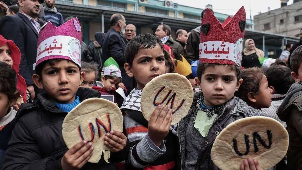 Niños palestinos.