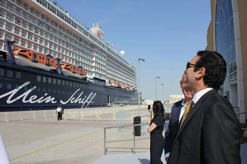 Un espectacular crucero en la terminal de Mina Rashid en Dubai. (EL CORREO)