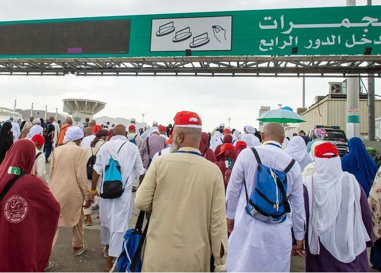 Señales muestran las mejores en las infraestructuras de los lugares sagrados en Arabia Saudita. (WAM)