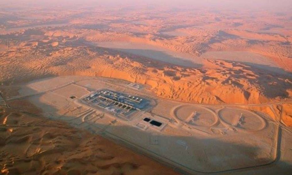 Yacimiento de petróleo en Shaybah en Arabia Saudita.
