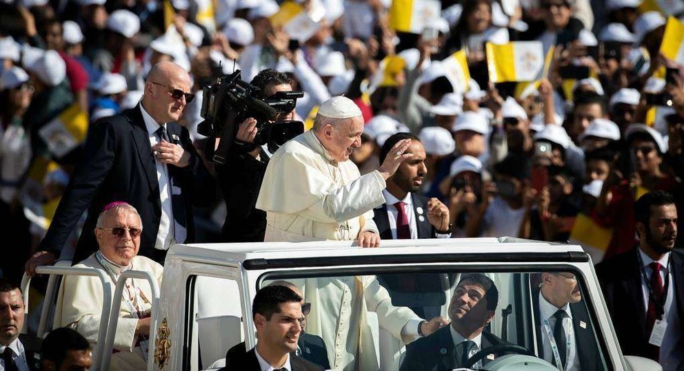 El Papa Francisco, durante su visita a Emiratos Árabes en 2019. (WAM)