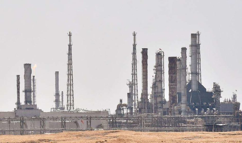 Una refinería de Saudi Aramco.