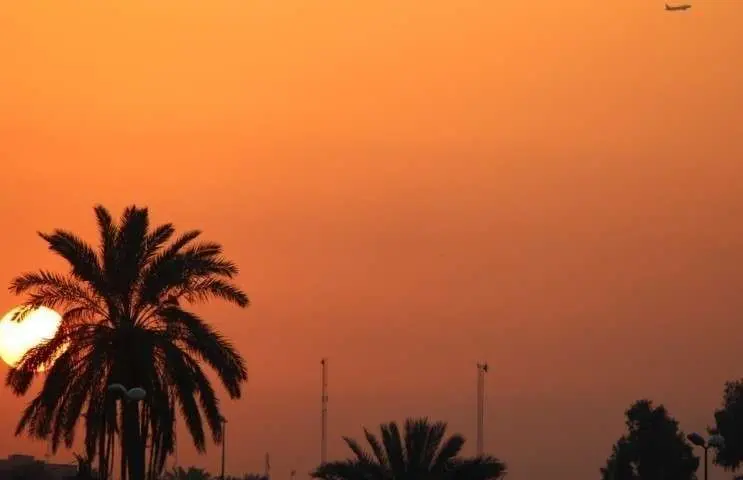 Atardecer en algún lugar de Irak.