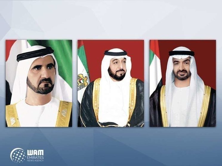 Los líderes de Emiratos.Árabes Unidos. (WAM)