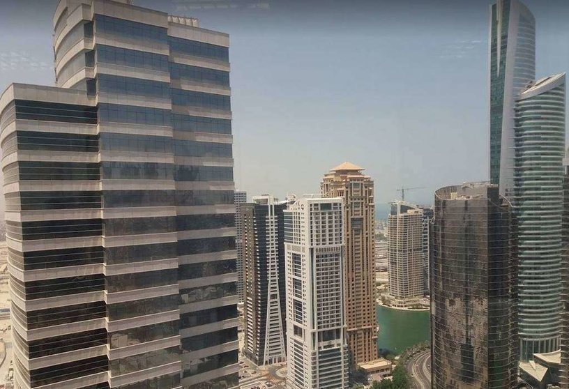 Una imagen de la zona de Jumeirah Lake Towers en Dubai. (EL CORREO)