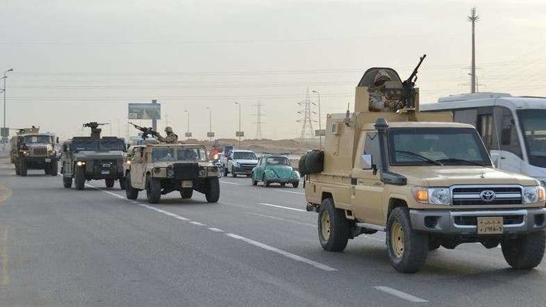 Un convoy del ejército egipcio.