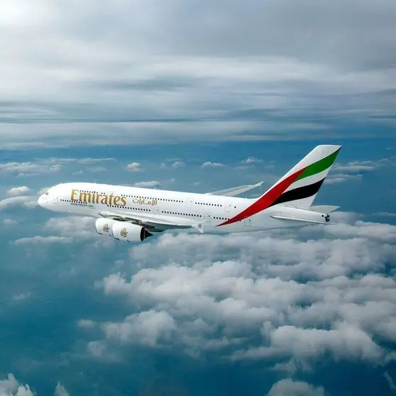 Un avión de Emirates.