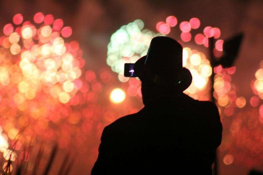 Fuegos Artificiales en Dubai en el Ano Nuevo de 2014. (Rafa Unquiles)