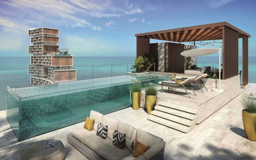 Vivienda con piscina en  the Royal Atlantis.