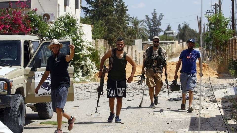Milicias en Trípoli.