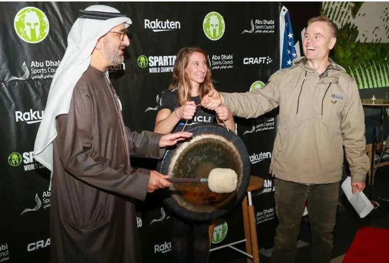 Un momento de la presentación de la Spartan de Abu Dhabi en Nueva York. (WAM)