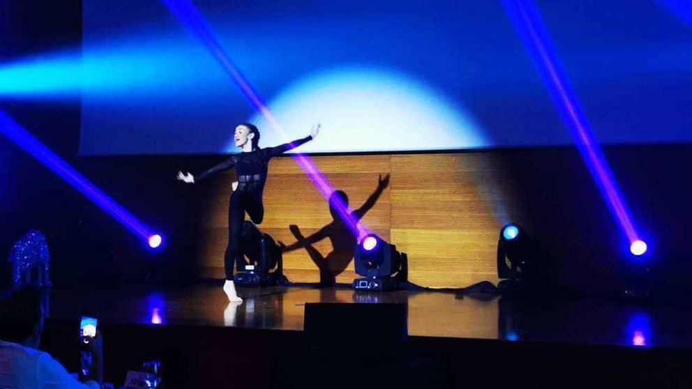Lola Martínez durante su representación en SGH Talent en Dubai. (Cedida)