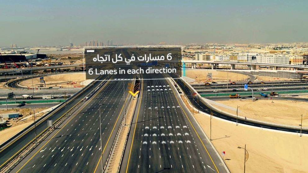 Una de las nuevas carreteras abiertas en Dubai. (Dubai Media Office)