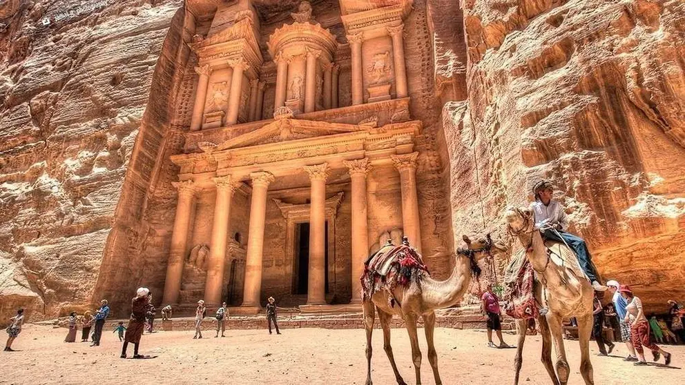 Petra en Jordania.