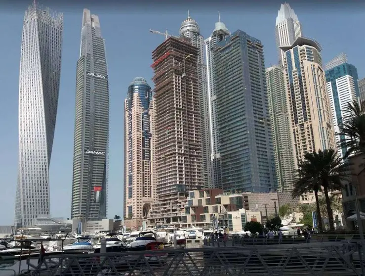 Paseo de Dubai Marina. (EL CORREO)