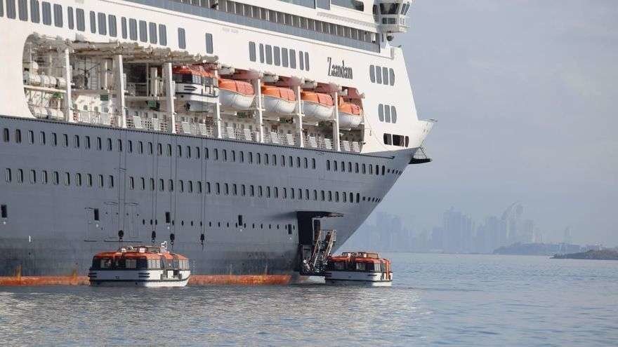Operación de traslado de los pasajeros del crucero Zaandam. (@AMP_Panama)
