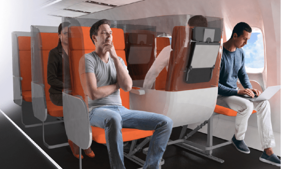 Nuevos diseños de cabina de avión.