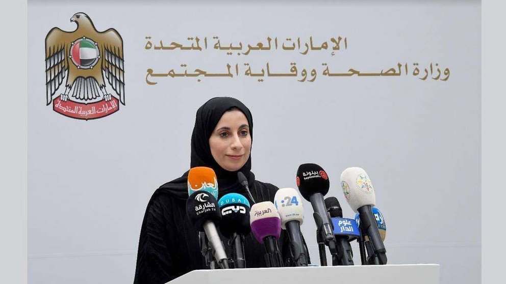 La doctora Farida Al Hosani, portavoz oficial del sector de la Salud de EAU. (WAM)