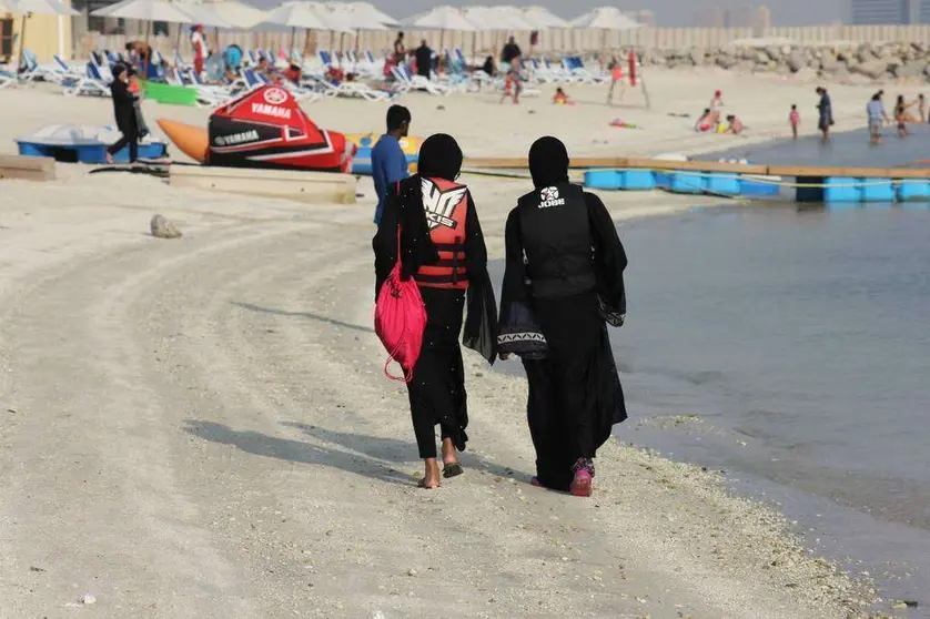 Las playas de Marjan Island presentan un gran ambiente durante el Eid al Adha. (R. Pérez)