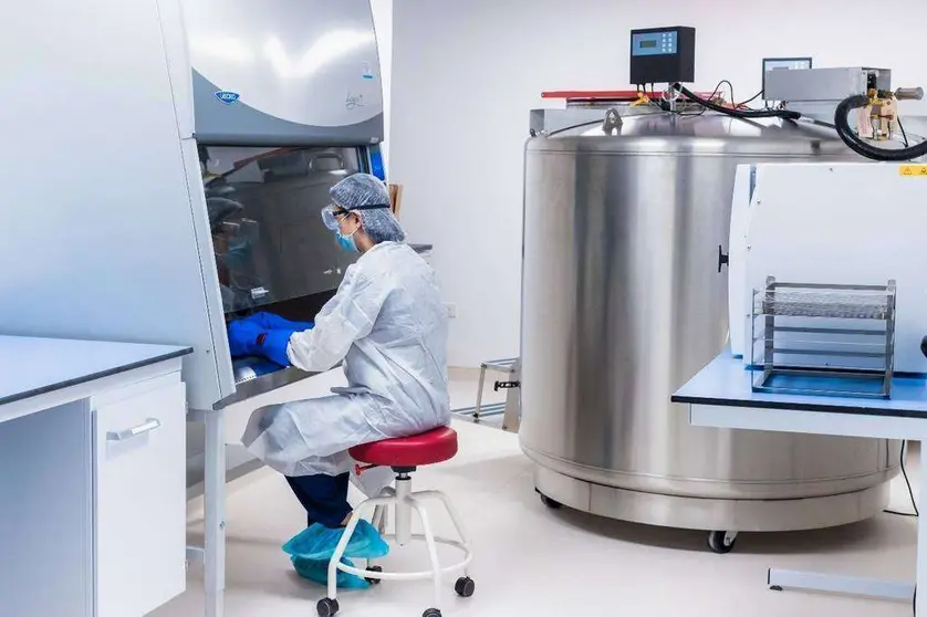 Un laboratorio en Abu Dhabi. (WAM)