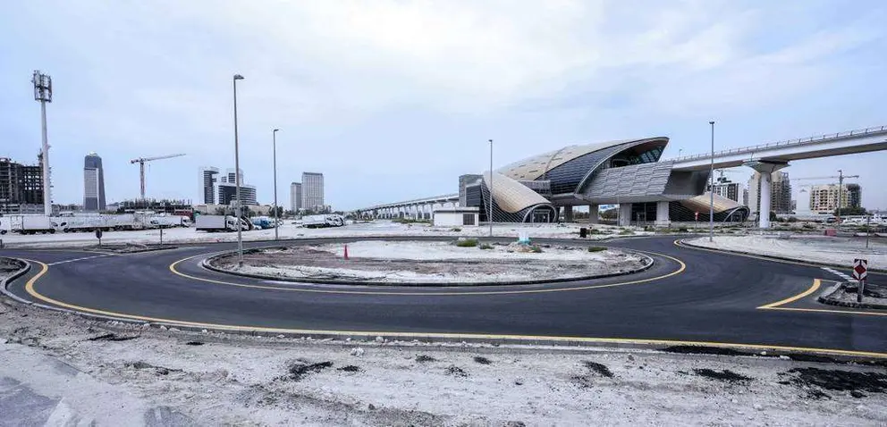 Las nuevas carreteras en la zona de Al Jadaf. (WAM)