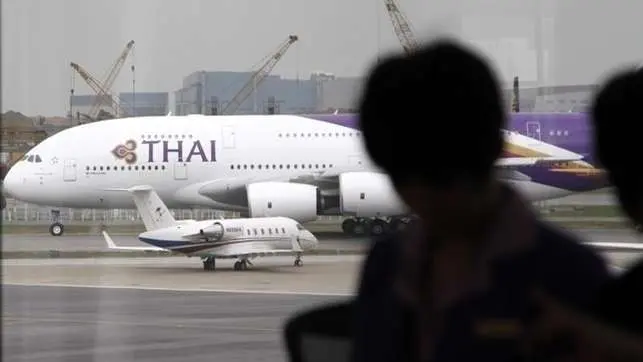 Un avión de la aerolínea de Tailandia. (EFE)