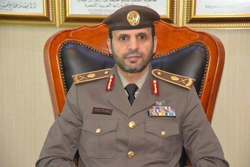 El General Saeed Rakan Al Rashedi, director general de Asuntos de Extranjeros y Puertos de la Autoridad Federal de Identidad y Ciudadanía. (WAM)