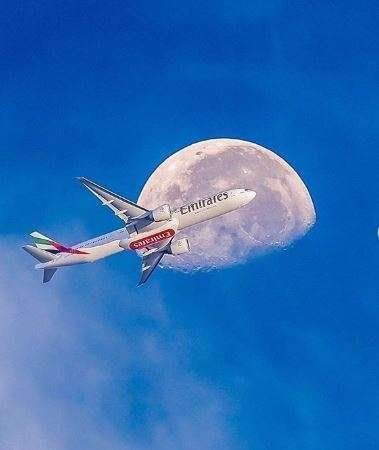 Una bonita imagen de un avión de Emirates. (web emirates.com)