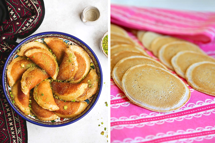 Atayef y Katayef, dos ricos postres típicos de Oriente Medio.