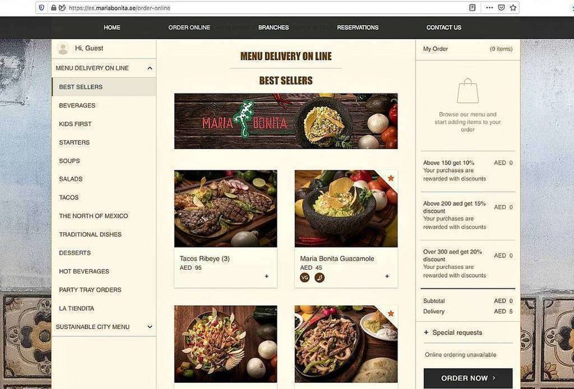 La nueva tienda 'online' de María Bonita pone al alcance de todos en Dubai la mejor cocina mexicana.