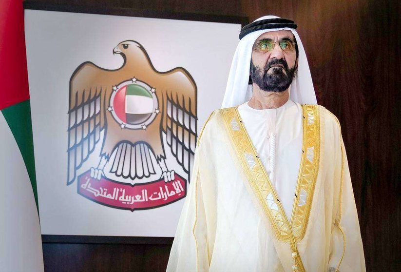 El jeque Mohammed bin Rashid Al Maktoum, gobernante de Dubai y primer ministro y vicepresidente de Emiratos Árabes. (WAM)