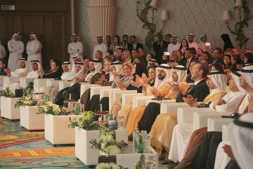Acto de apertura del II Foro Empresarial Latinoamericano, celebrado en Dubai con la organización de la Cámara de Comercio del emirato. (EL CORREO)
