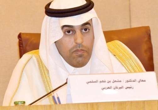 El presidente del Parlamento Árabe, Mishaal bin Fahm Al-Salami. (WAM)