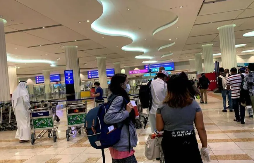 Una imagen de la Terminal 3 en el Aeropuerto Internacional de Dubai. (EL CORREO)