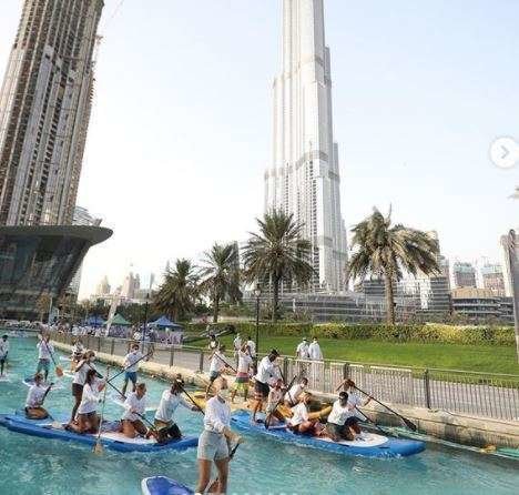 Dubai Sports Council difundió en Instagram imágenes del evento.