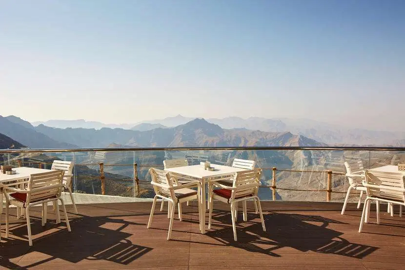 El restaurante en la cima de Jebel Jais. (WAM)