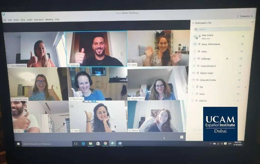 Los cursos 'online' de español en UCAM Dubai generan gran interés. (Cedida)