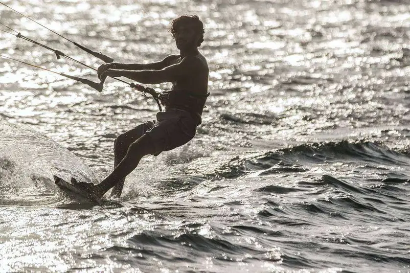 El campeón emiratí de katesurf Mohammed Al Mansoori. (Fuente externa) 