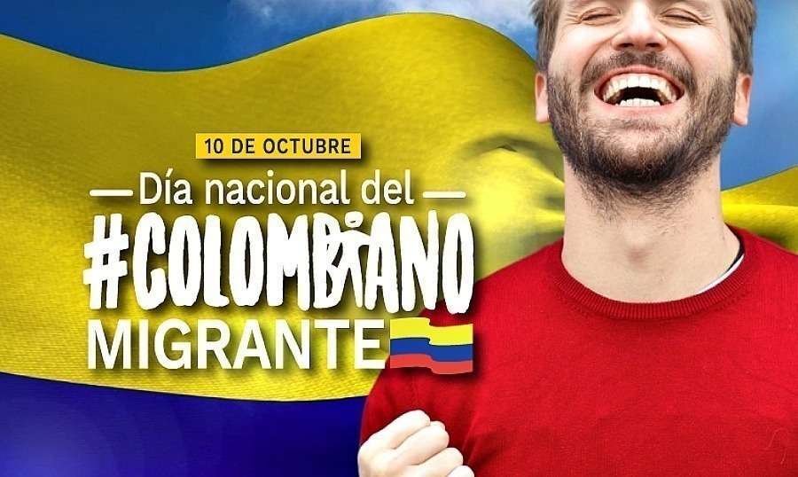 Imagen promocional del Día Nacional del Colombiano Migrante. (Embajada de Colombia en Emiratos Árabes)