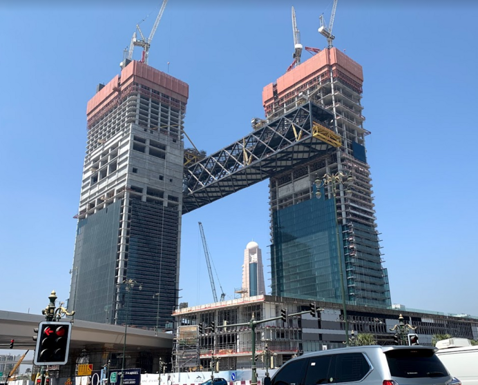 El edificio One Za'abeel fotografiado en septiembre de 2020. (EL CORREO) 