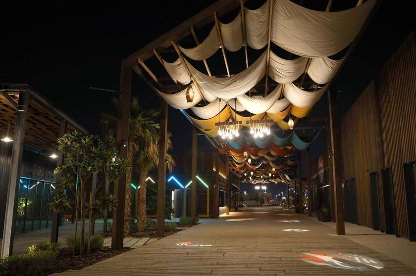 La zona de entretenimiento de Hudayriyat en Abu Dhabi. (WAM)