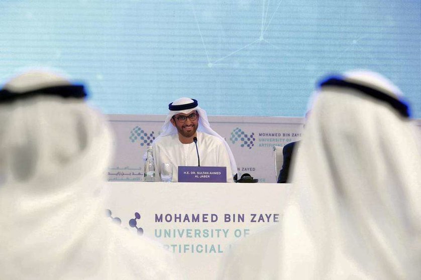Sultan Al Jaber, ministro de Industria y Tecnología Avanzada y presidente de la COP28. (WAM)