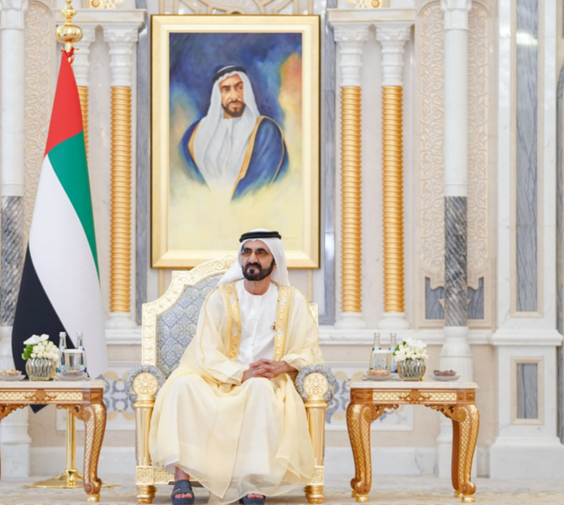 El jeque Mohammed bin Rashid Al Maktoum, vicepresidente y primer ministro de Emiratos Árabes Unidos y gobernante de Dubai. (Dubai Media Office)