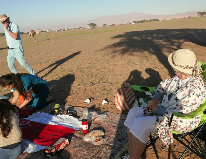 Una acampada en Emiratos Árabes anterior al coronavirus. (EL CORREO)