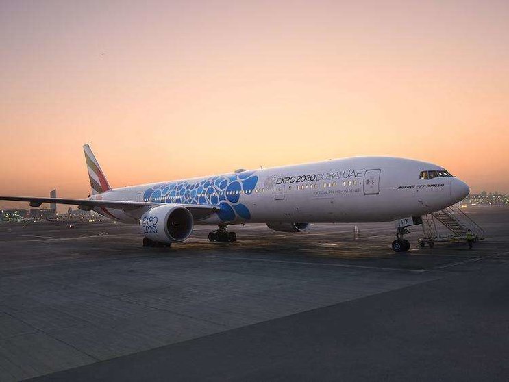 Un avión de la aerolínea de Dubai Emirates. (Fuente externa)