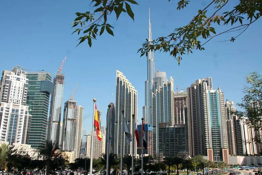 Vistas del Burj Khalifa desde la terraza del restaurante 'Deseo'. (EL CORREO)