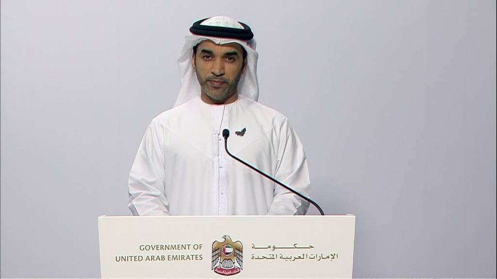 Saif Al Dhaheri, portavoz oficial de la Autoridad Nacional de Gestión de Crisis y Emergencias (NCEMA). (WAM)