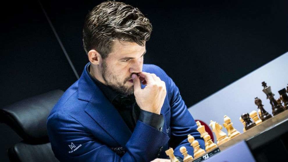 Magnus Carlsen, durante una partida de ajedrez. (Fuente externa)