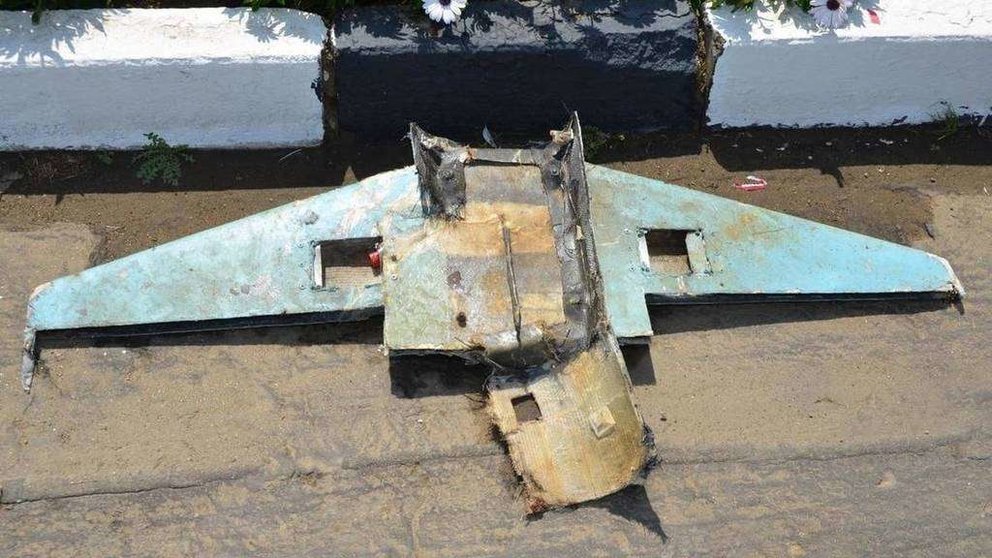Un dron de los que atacaron el aeropuerto saudí de Abha. (Al Arabiya)
