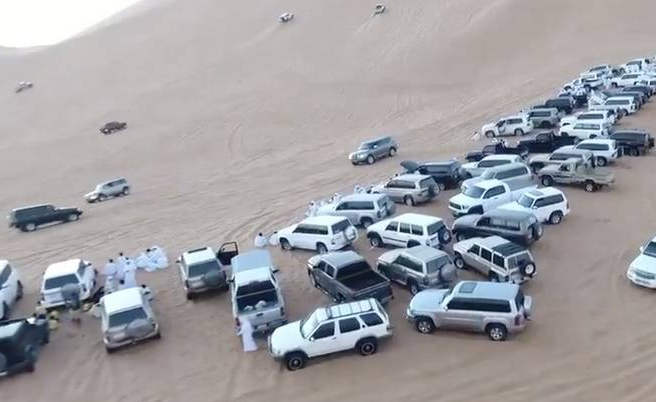 Una captura de pantalla del vídeo difundido por las autoridades de Abu Dhabi.